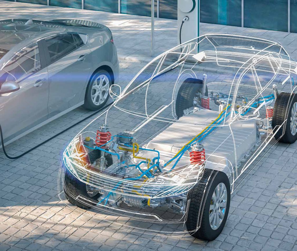 Eine anspruchsvolle Aufgabe: Die Reparatur von E-Fahrzeugtypen.