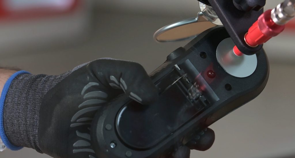 10 Erwärmen der Scheibe nur unter Vakuum